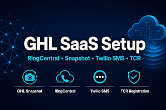 ghl saas ringcentral ghl snapshot twilio ghl sms setup tcr registration ghl