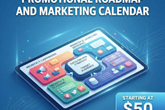 create a strategic promotional roadmap and marketing calendar for your business