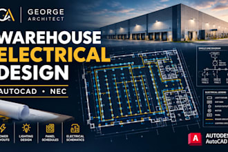 design texas warehouse electrical plans, engineer distribution center plans