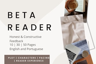 beta read your book and give honest reader feedback