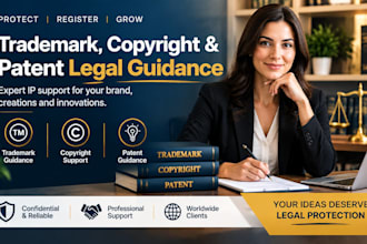 provide expert trademark registration, copyright and patent legal guidance