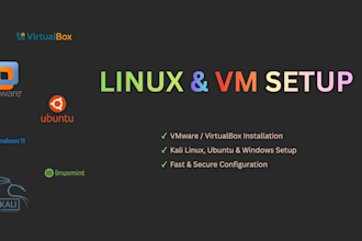 install and configure linux on vmware or virtualbox