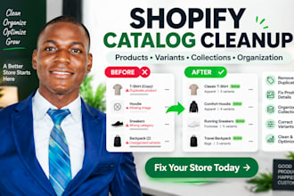 clean up and fix your shopify product catalog