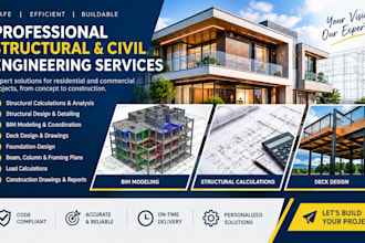provide professional structural engineering and calculations