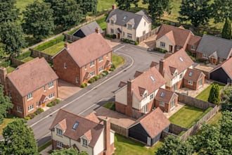 create residential community development, uk building design,street park renders