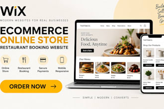design redesign wix ecommerce store online store wix restaurant booking website
