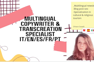 write your international SEO blog posts and newsletters