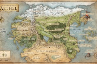create custom game map for rpg dnd adventure campaigns