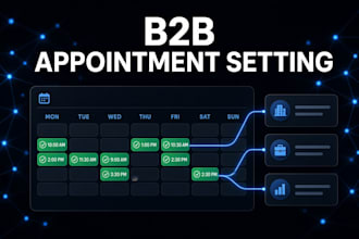 book qualified b2b sales appointments and generate leads for your sales outreach