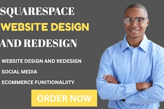 design custom squarespace website or redesign fluid engine pages