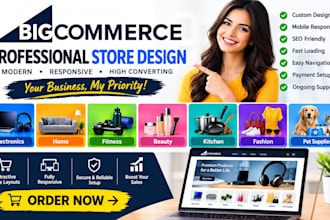 design bigcommerce electronics home fitness beauty kitchen fashion pet store