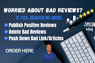 support your online reputation building journey and repair bad search results