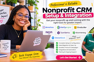 setup nonprofit CRM donorbox charityengine, givebutter neon bonterra bloomerang