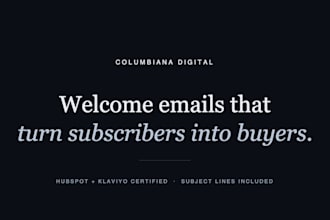 write a welcome email sequence that turns subscribers into buyers