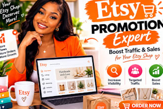 promote etsy shop, or promote any website to get organic website traffic