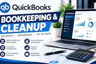do quickbooks bookkeeping and cleanup