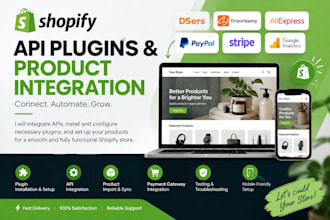 integrate shopify apis, plugins and products into your store