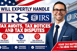 expertly handle irs tax audits, tax notices and tax disputes