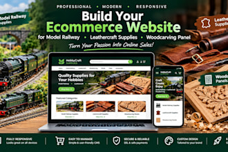 build model railway leathercraft supplies woodcarving panel ecommerce website