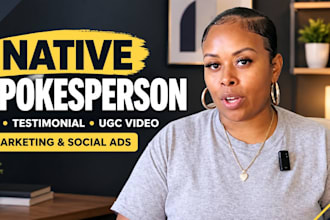 video spokesperson german spokesperson UK video review brand review human ugc ad