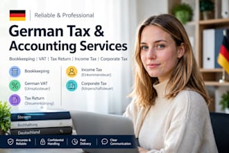 do german bookkeeping corporate tax return income tax steuerberater vat return