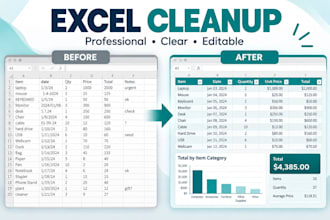 clean and format your excel spreadsheet