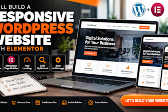 build a responsive wordpress website with elementor