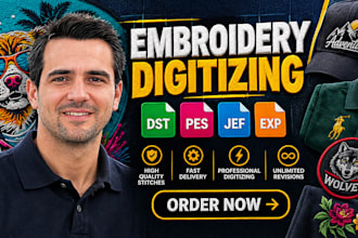 do design professional embroidery digitizing machine
