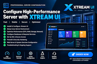 configure high performance server with xtream ui