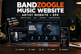 build bandzoogle epk website for musicians artist dj producers podcast bands