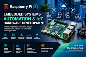 develop raspberry pi 5 embedded systems, automation and iot hardware