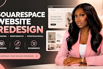 build squarespace website design redesign squarespace edit sqaurespace website