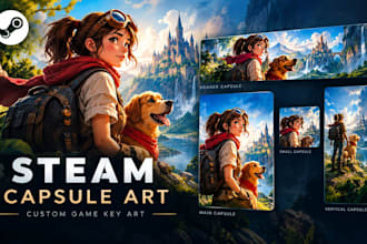 design professional steam capsule art for your game