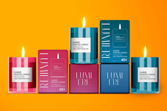 design a modern food product packaging label with product label packaging