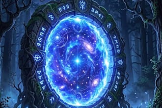 design a magical fantasy book cover