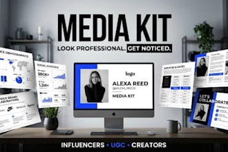 design an influencer media kit for brand collaborations