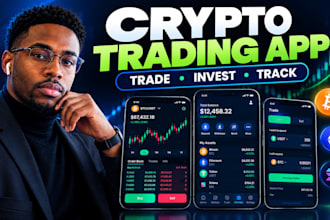 develop crypto trading app, crypto exchange, investment and wallet platform