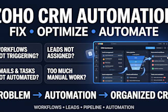 fix zoho CRM lead follow up and sales automation