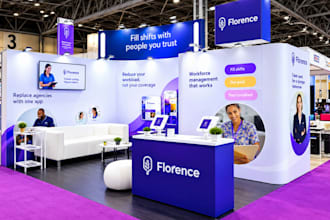 create custom booth design, exhibition stand and trade show displays