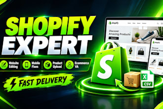 edit shopify website, fix mobile issues, products upload ecommerce va developer