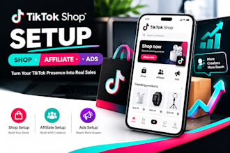 setup tiktok shop, tiktok affiliate and tiktok shop ads