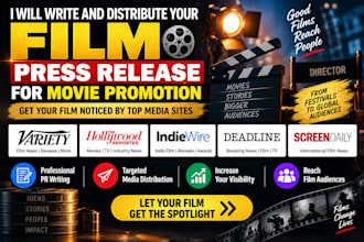 write and distribute your film press release for movie promotion