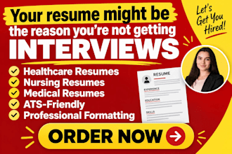 write an ats healthcare resume for nursing and medical jobs