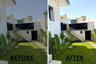 upscale enhance and edit real estate photos for commercial use