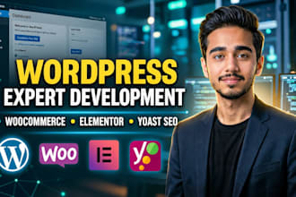 build well design quick wordpress web or elementor driven website