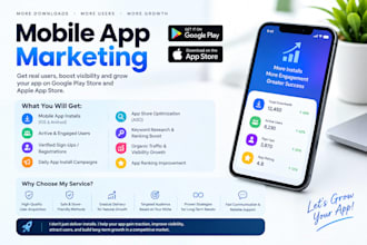 mobile app promotion ios android USA app install, app rating review