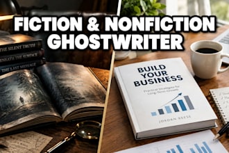 ghostwrite fiction and nonfiction book as ebook ghostwriter