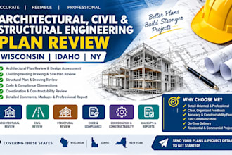 architect review civil and structural engineering review in wisconsin idaho ny