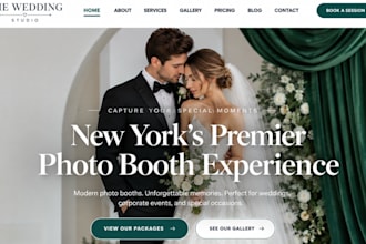 design wix wedding officiant website ceremony wedding booking website