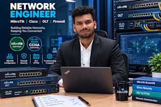 configure your network system and mikrotik or cisco router
